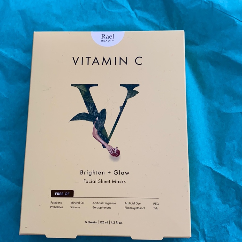 Rael Beauty Vitamin C Facial Sheet Masks